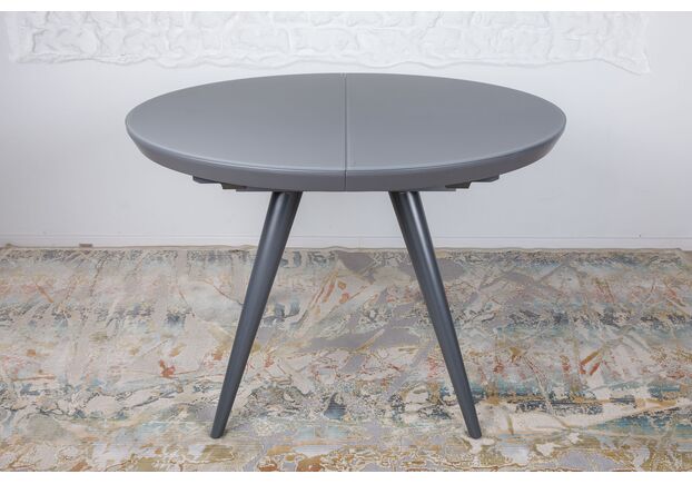 Стол обеденный AUSTIN (110/145*110*76 cm стекло) графит - Фото №2