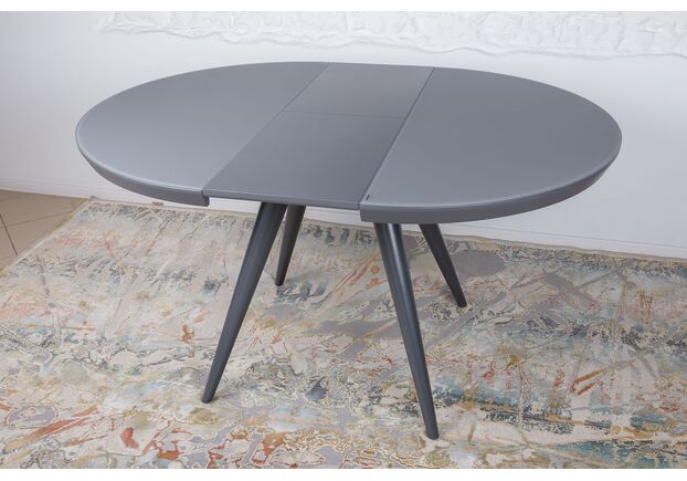 Стол обеденный AUSTIN (110/145*110*76 cm стекло) графит - Фото №2