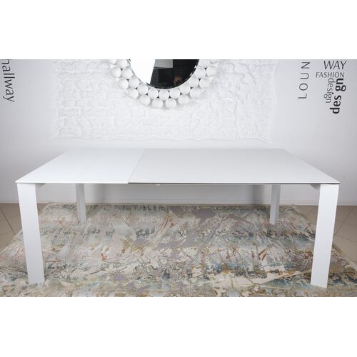 Стол обеденный BRISTOL B (130/200*85*75cmH керамика)  белый - Фото №5