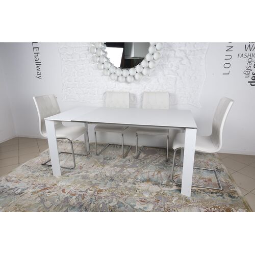 Стол обеденный BRISTOL B (130/200*85*75cmH керамика)  белый - Фото №8