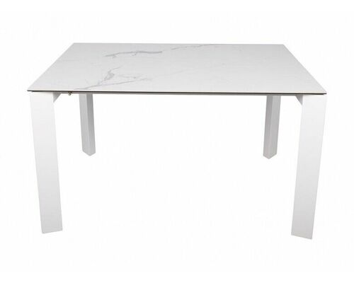 Стол обеденный BRISTOL B (130/200*85*75cmH керамика)  белый - Фото №1