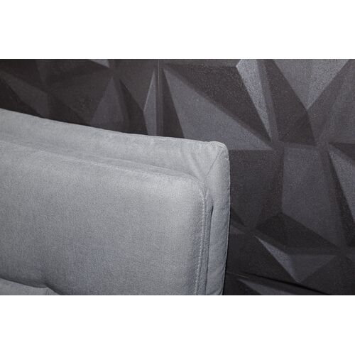 Диван угловой с оттоманкой Ричмонд текстиль, светло - серый - Фото №3