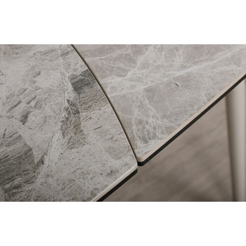 Стол обеденный COVENTRY (130/200*89.5*75cmH керамика) светло-серый глянец - Фото №6