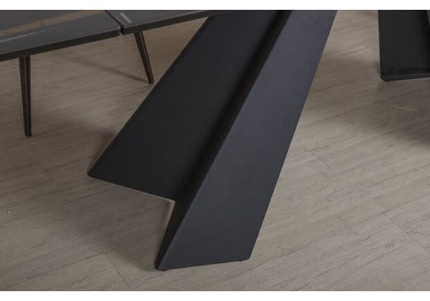 Стол обеденный DELTA (160/240*90*76 cm керамика) черный - Фото №2