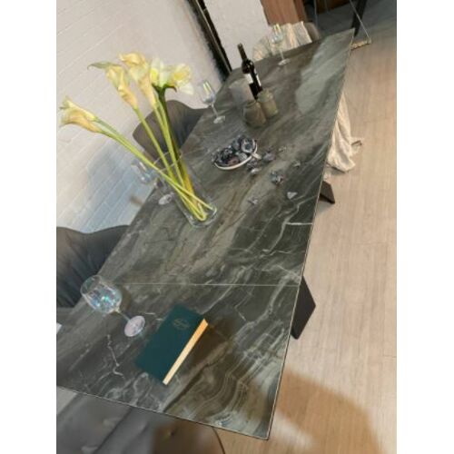 Стіл обідній DELTA (160/240*90*76 cm кераміка) сірий - Фото №6