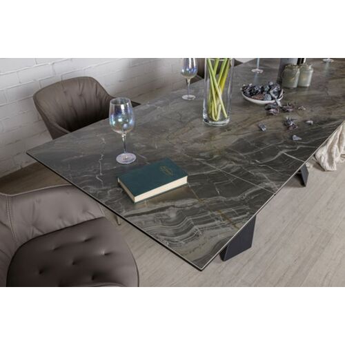 Стол обеденный DELTA (160/240*90*76 cm керамика) серый - Фото №5