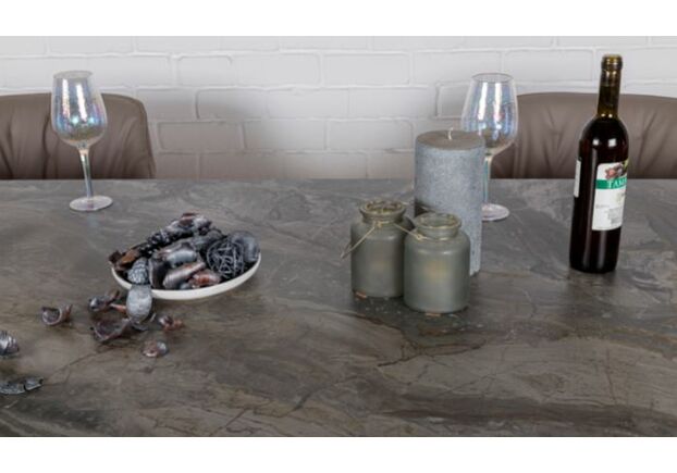 Стол обеденный DELTA (160/240*90*76 cm керамика) серый - Фото №2