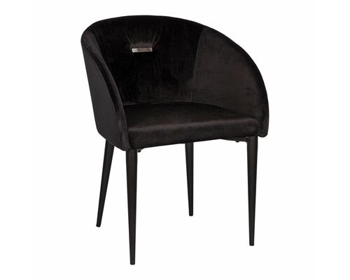 Кресло ELBE (58*59*75 cm велюр) черный - Фото №1
