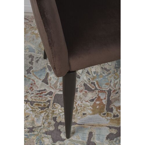 Кресло ELBE (58*59*75 cm велюр) коричневый - Фото №11