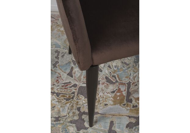 Кресло ELBE (58*59*75 cm велюр) коричневый - Фото №2