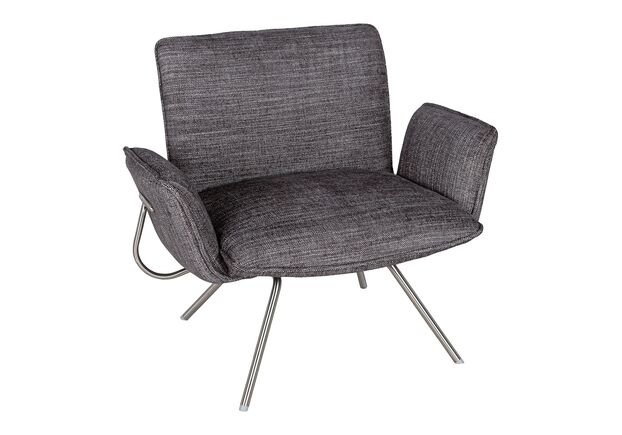Лаунж - крісло GRANADA (93.5*69*81.5 cm текстиль) чорний - Фото №1