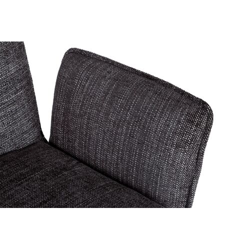 Лаунж - крісло GRANADA (93.5*69*81.5 cm текстиль) чорний - Фото №3
