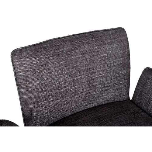 Лаунж - кресло GRANADA (93.5*69*81.5 cm текстиль) черный - Фото №4