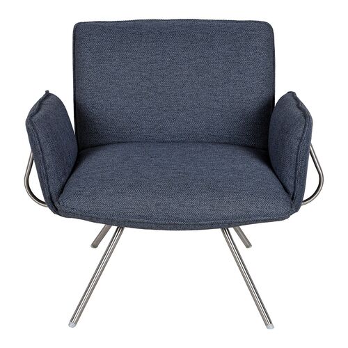 Лаунж - крісло GRANADA (93.5*69*81.5 cm текстиль) темно-сірий - Фото №2