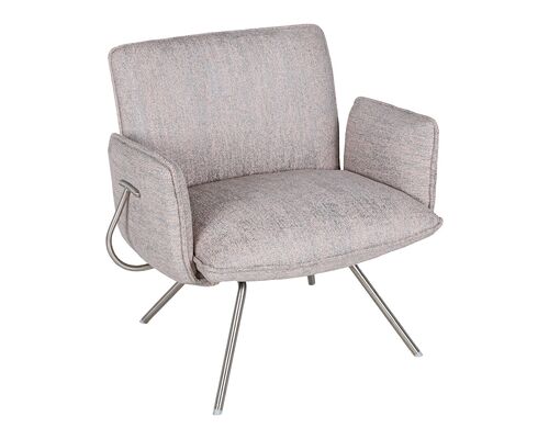 Лаунж - кресло GRANADA (93.5*69*81.5 cm текстиль) серый - Фото №1