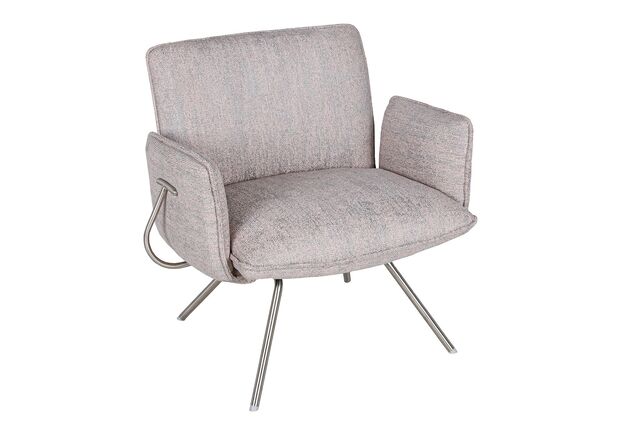 Лаунж - крісло GRANADA (93.5*69*81.5 cm текстиль) сірий - Фото №1
