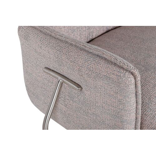Лаунж - крісло GRANADA (93.5*69*81.5 cm текстиль) сірий - Фото №3
