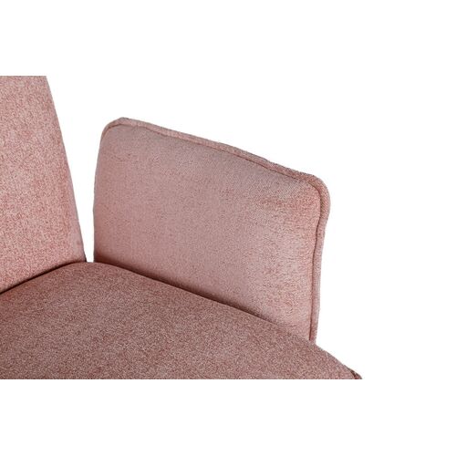 Лаунж - кресло GRANADA (93.5*69*81.5 cm текстиль) пудровый - Фото №3