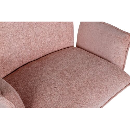 Лаунж - кресло GRANADA (93.5*69*81.5 cm текстиль) пудровый - Фото №4