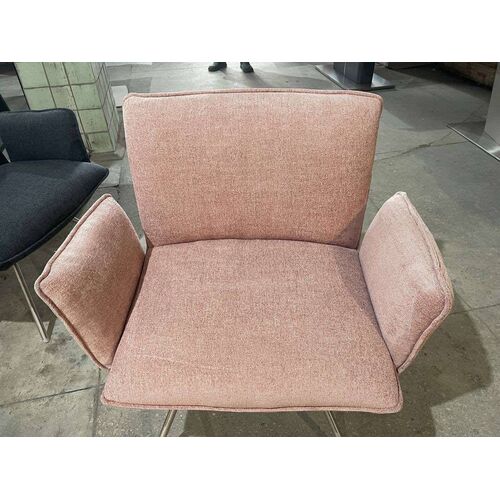 Лаунж - кресло GRANADA (93.5*69*81.5 cm текстиль) пудровый - Фото №9
