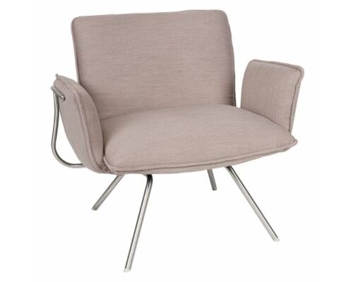 Лаунж - кресло GRANADA (93.5*69*81.5 cm текстиль) мокко - Фото №1