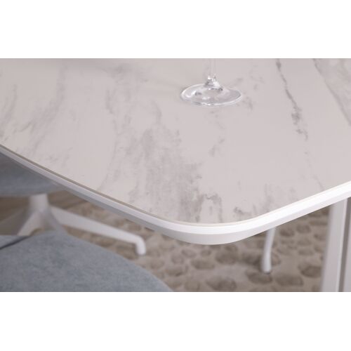 Стол обеденный MARYLAND (120/160*80*76 cm керамика) белый - Фото №7