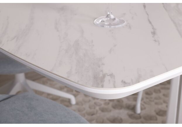 Стол обеденный MARYLAND (120/160*80*76 cm керамика) белый - Фото №2