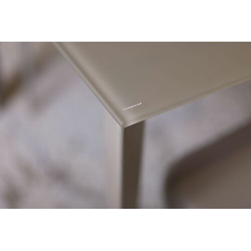 Стол обеденный BRISTOL S (100/150*74*75cmH стекло) капучино - Фото №6