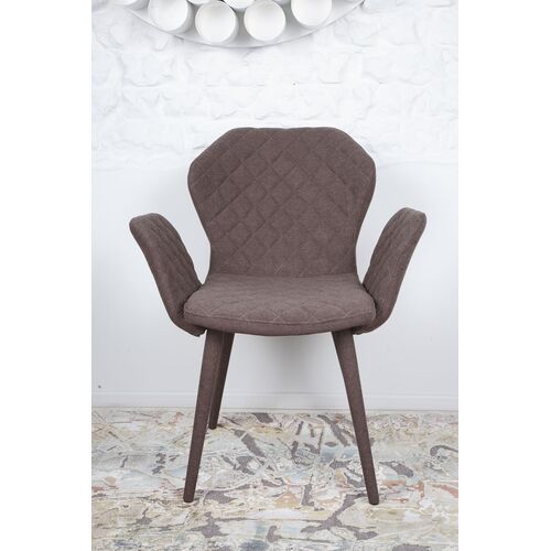 Кресло VALENCIA (60*68*88 cm - текстиль) коричневый - Фото №2