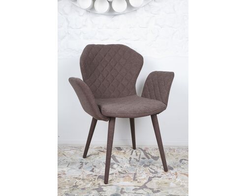 Кресло VALENCIA (60*68*88 cm - текстиль) коричневый - Фото №1