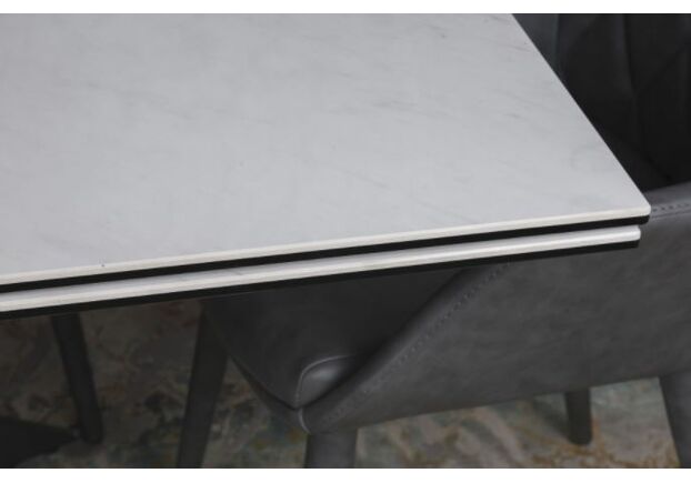 Стол обеденный FLEETWOOD (160/240*90*75cmH) керамика белый глянец - Фото №2
