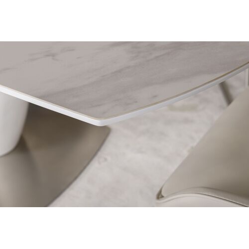 Стол обеденный OTTAWA (140+(45)*85*76 керамика) белый - Фото №14