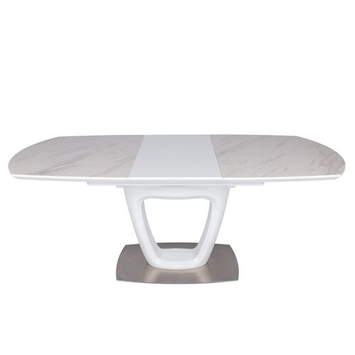 Стол обеденный OTTAWA (140+(45)*85*76 керамика) белый - Фото №4