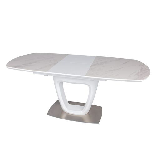 Стол обеденный OTTAWA (140+(45)*85*76 керамика) белый - Фото №5