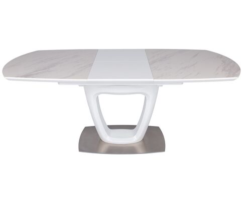 Стол обеденный OTTAWA (140+(45)*85*76 керамика) белый - Фото №1