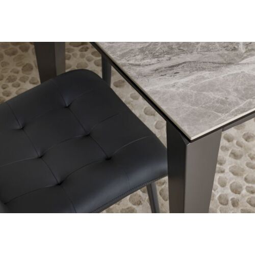 Стол обеденный ALTA (120(+50)*80*76 cm керамика ) серый глянец - Фото №7