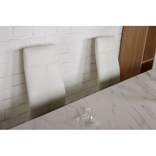 Стол обеденный MOSS (160(+40+40)*90*76 cm керамика ) белый  - Фото №6