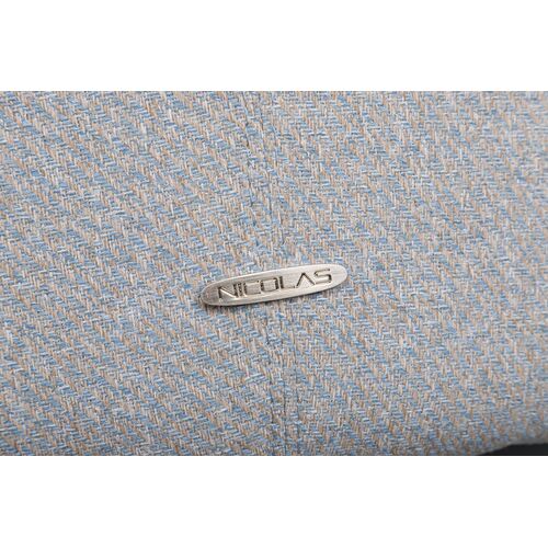 Кресло MILTON (51*61*78 cm текстиль) серо-голубой - Фото №6