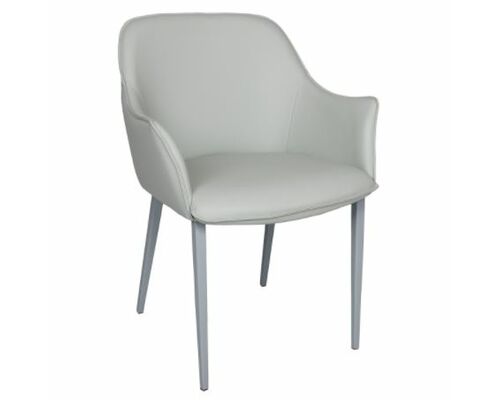 Кресло MILTON (51*61*78 cm экокожа) светло-серый - Фото №1