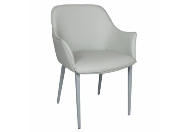 Кресло MILTON (51*61*78 cm экокожа) светло-серый - Фото №1