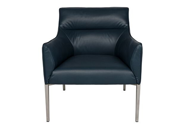 Лаунж - крісло MERIDA (72*71*79 cm екошкіра) темно-синій - Фото №2