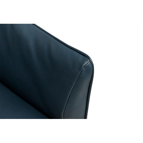 Лаунж - крісло MERIDA (72*71*79 cm екошкіра) темно-синій - Фото №4