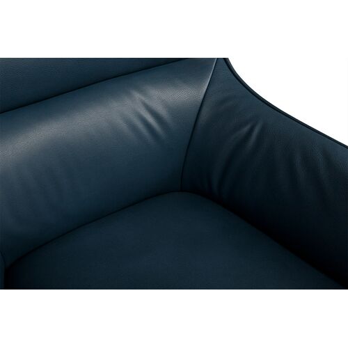 Лаунж - крісло MERIDA (72*71*79 cm екошкіра) темно-синій - Фото №5