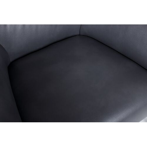 Лаунж - кресло MERIDA (72*71*79 cm экокожа) графит - Фото №3