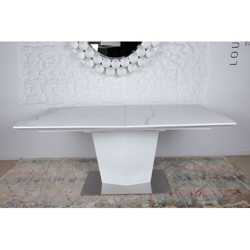 Стол обеденный MICHIGAN (180/230*95*76cmH) керамика белый - Фото №3