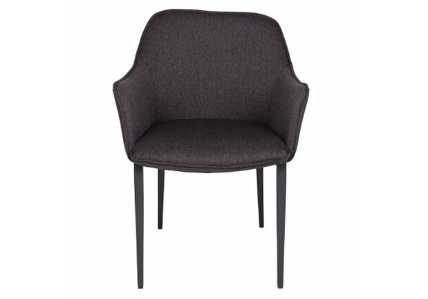 Кресло MILTON (51*61*78 cm текстиль) черный баклажан - Фото №1