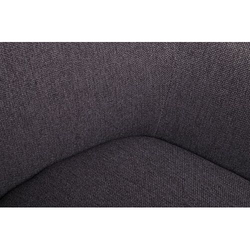Кресло MILTON (51*61*78 cm текстиль) черный баклажан - Фото №2