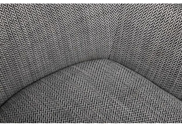 Кресло MILTON (51*61*78 cm текстиль) рогожка черно-белый - Фото №2