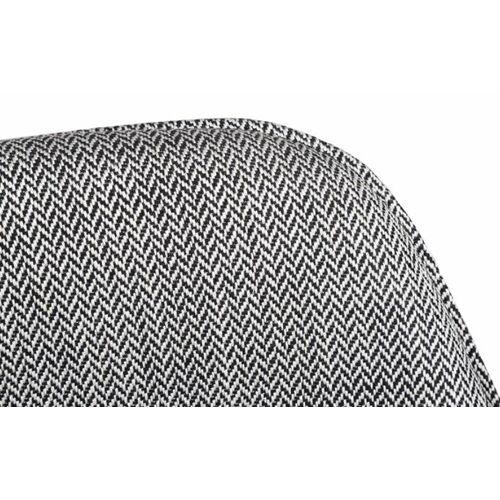 Кресло MILTON (51*61*78 cm текстиль) рогожка черно-белый - Фото №4