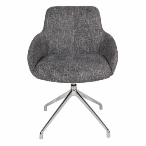 Кресло поворотное OLIVA (60*63*83 см, текстиль) серый - Фото №2